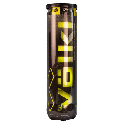 Volkl 4 Pack Tennis Balls, yellow