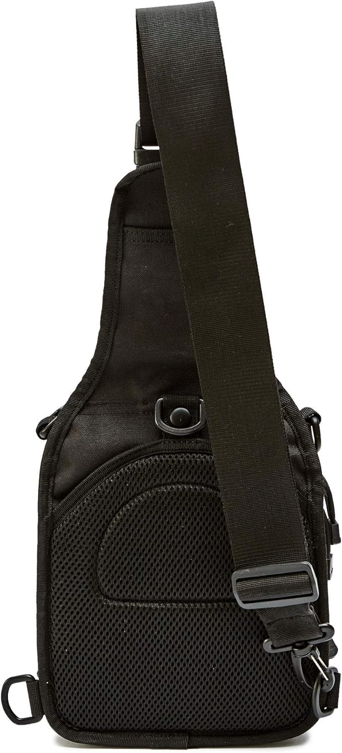 WOLF TACTICAL EDC Sling Bag - Concealed Carry Sling Pack with Laser-Cut MOLLE, Lightweight Tactical Crossbody for Range, Hiking, Travel & Daily Preparedness (Black)