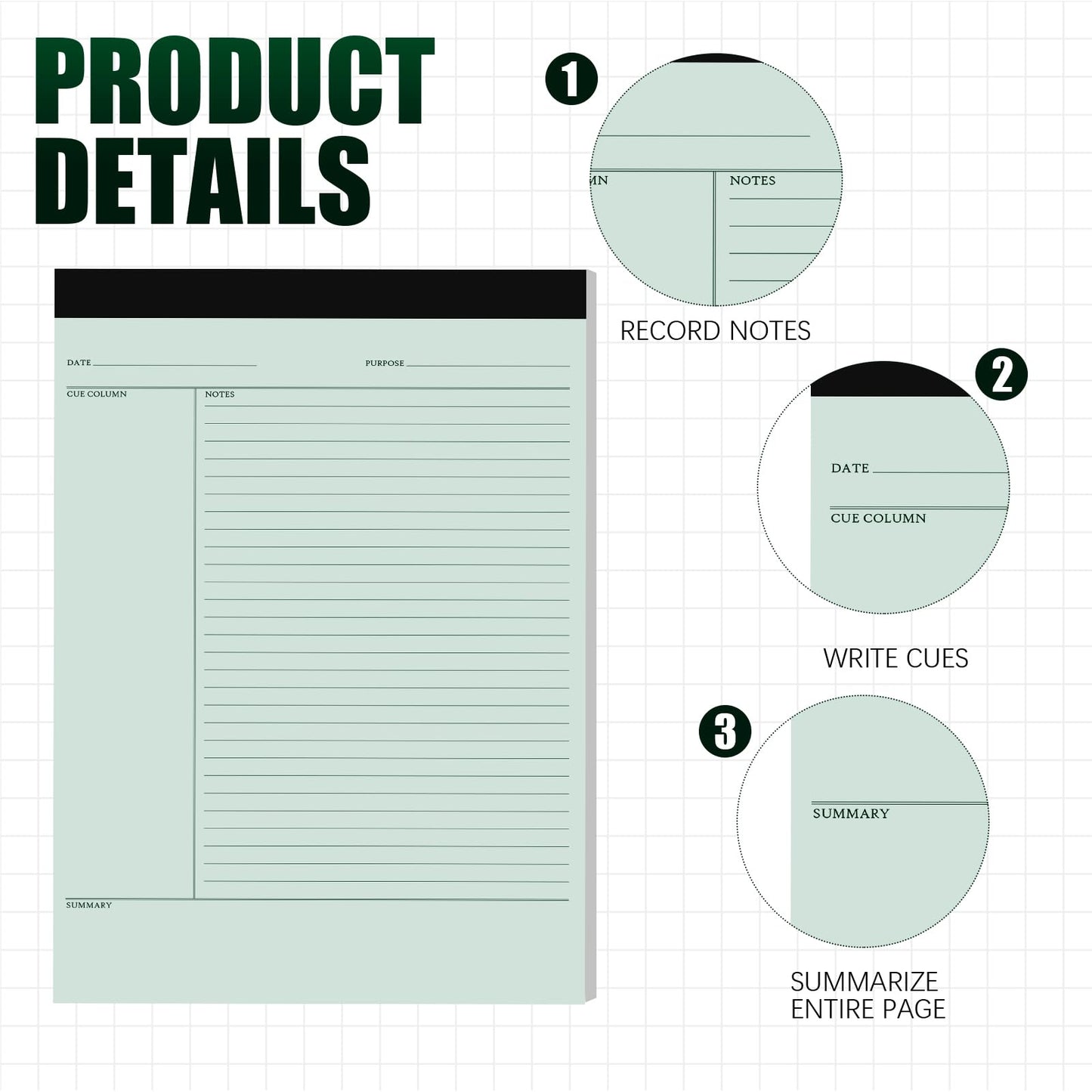 PerKoop 8 Pcs Writing Note Pads Notes System 8.5 x 11 Inches College Ruled Legal Pads Lined Paper Notebooks for Office School Teacher Students College Business, 45 Sheets Per Pad (Multicolor)