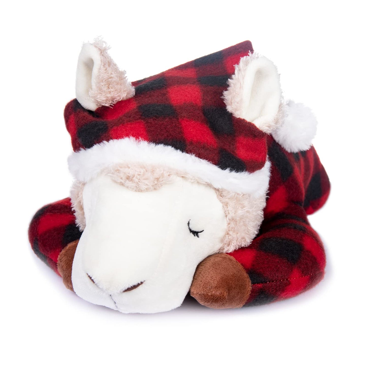My OLi Alpaca Stuffed Animal 15in Plush Alpaca Toy Wearing Pajamas and Nightcaps Soft Hugging Pillow Bedtime Animal Birthday Gifts for Babies Kids Girls Boys