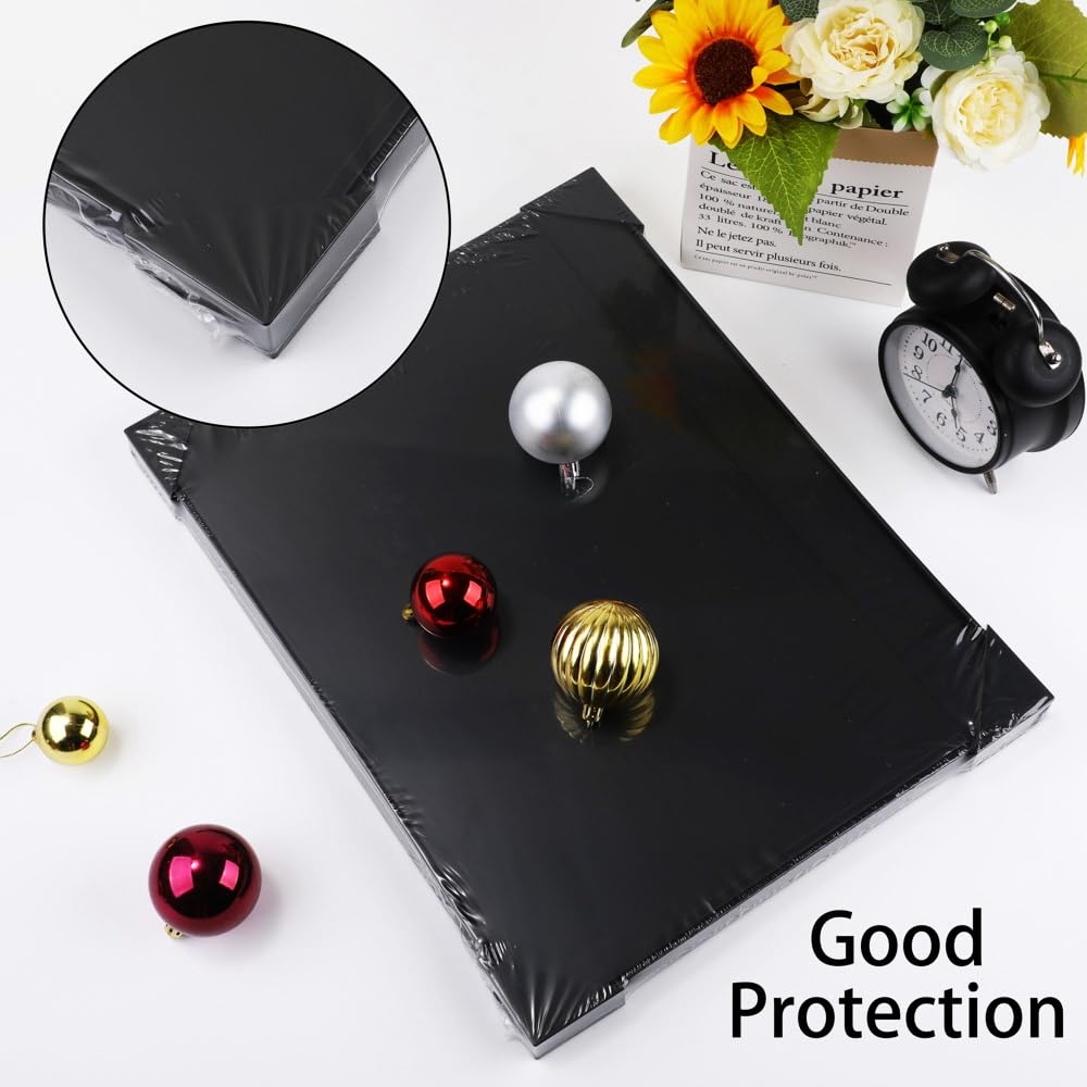 UoeRing Black Extra Large Gift Box 1Pcs 17x13x11 inch,luxury Gift Box with Lid for Birthday Christmas Valentine's Day Mother's Day (Contain Pull Bows,Card,Envelope,Filler)