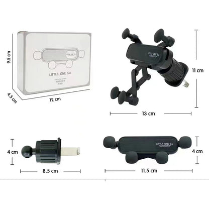Universal Car Phone Holder Mount – 360° Rotatable Extendable Arm with 4-Point Secure Fixing for Ultimate in-Car Convenience and Safety,Suitable for iPhone, Samsung, Google, and All Other Smartphones