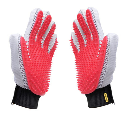 Marchul Pet Grooming Glove - Hair Remover Brush for Cats, Dogs, Horses with Long and Short Hair, 1 Pair