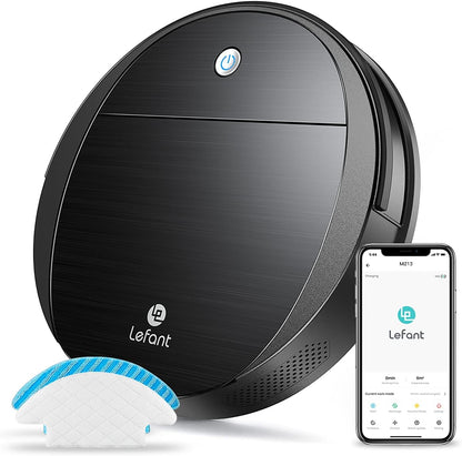 Lefant LiDAR Robot Vacuum and Mop, 450ml Visible Dustbin, Upgraded 190° PSD Obstacle Avoidance, Customized Cleaning, Multi-Floor Mapping, 150 Mins Runtime, WiFi/Alexa/APP, Pet Hair & Carpets, M330 Pro