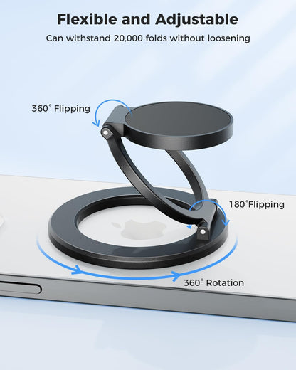 SUPERONE Magnetic Ring Holder for MagSafe Dual-Side Magnetics, Removable Gym Phone Grip with Kickstand for iPhone 17/16/15/14/13/12/ Series MagSafe Case All Phones Compatible with Magnetic Car Mount