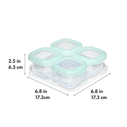 OXO Tot Baby Blocks Food Storage Containers (4 Oz.) - Opal