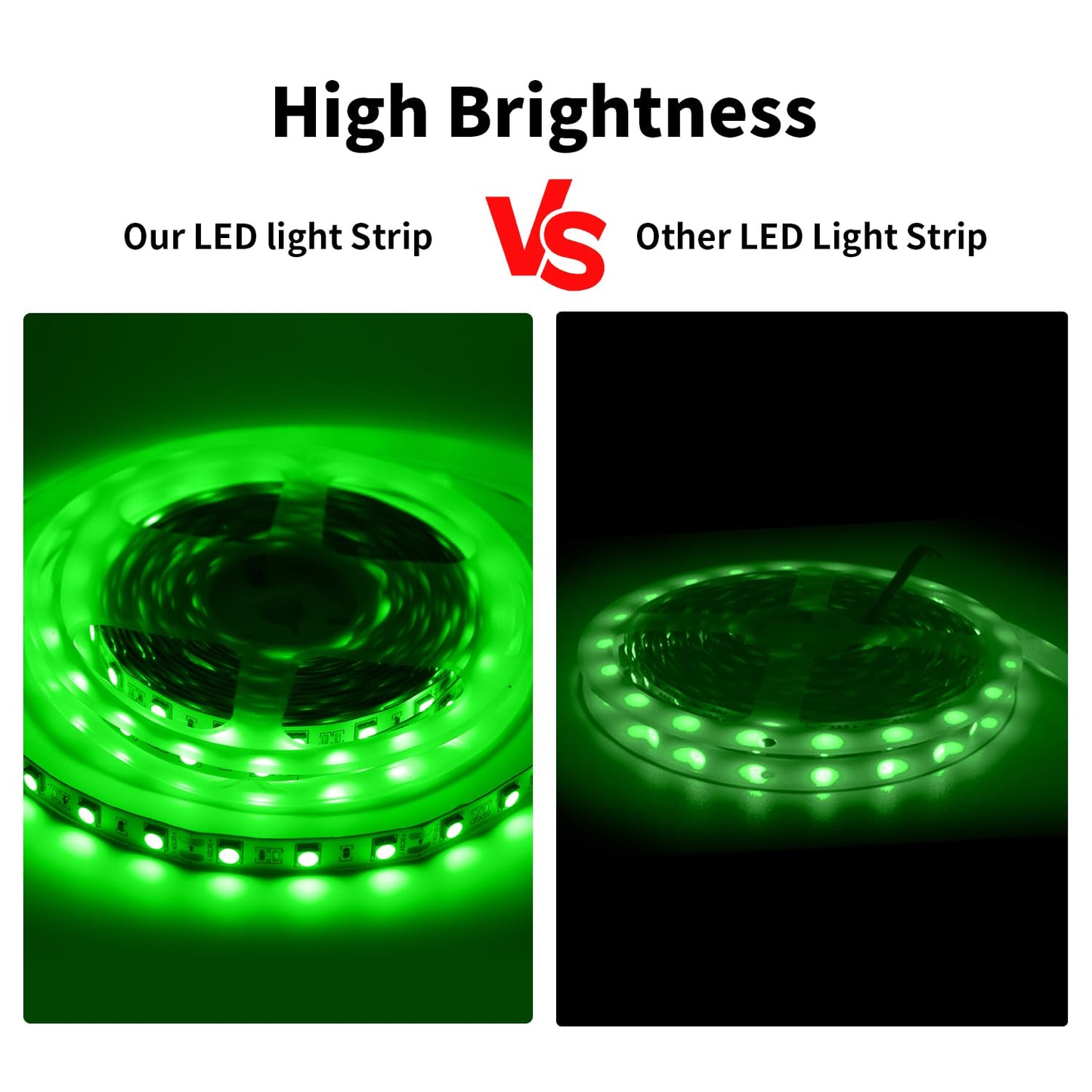 iNextStation 12V LED Strip Light Green, 16.4ft/5M SMD5050 LED Strip with Adapter & LED Switch, Flexible Cuttable LED Tape Light for Bedroom Kitchen Cabinet Bar Festival Home Indoor Decor