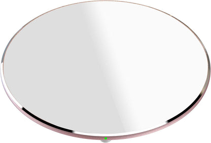 TOZO Wireless Charger 15W Max Fast Wireless Charging Pad Compatible with iPhone 16/16 Plus/16 Pro Max /15/14/13/SE/12 Series, Samsung Galaxy S24/S23/S22 Series (No AC Adapter), Matte Rose Gold