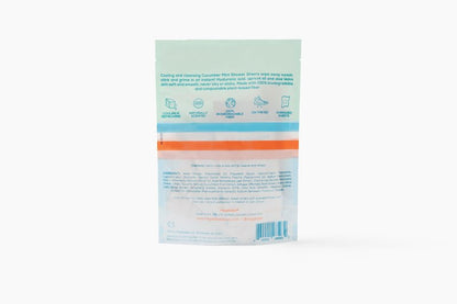 Megababe Cucumber Mint Shower Sheets | Summer and Hot Weather Essential | Individually Wrapped Body Cleansing Cloths | 10 Wipes (Pack of 1)
