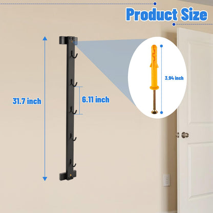 Whiidoom Lat Pulldown Attachments Lat Pull Down Bar Storage Rack for Mag Grip Lat Pulldown Machines Attachments Stand Cable Attachment Storage Rack for Home Gym and Gym Wall Storage (Style B)