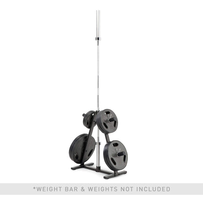 Marcy Home Gym A-frame Organizer for 2-Inch Olympic Weight Plates and Bar, 300 lbs Capacity PT-5740