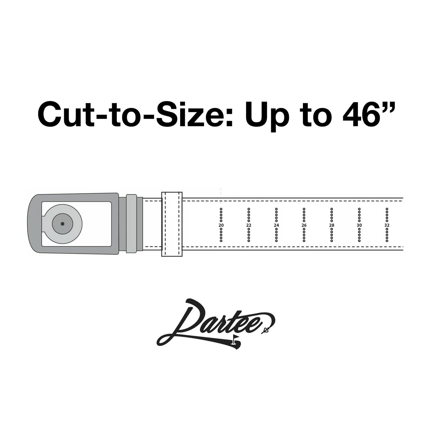 Dartee Golf Belt Rain Check Collection – Sea Swell Blue