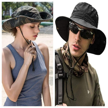 Sun Hats for Men Women Bucket Hat UPF 50+ Boonie Hat Foldable UV Protection Hiking Beach Fishing Summer Safari(1pack-Gray-1)