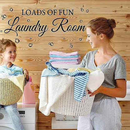 Laundry Room Wall Stickers - Today Naked Tomorrow Wash Dry Bubble Vinyl Decals Quote Art Stickers for Home