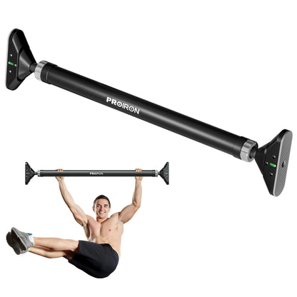 PROIRON Door Pull Up Bar Doorway Frame Chin Up Bar from 28.3in-38.2in,Home Gym Upper Body Workout Fitness Equipment,Exercise Hanging Bar Portable,Non-slip Secure Grip,440 LB,No Screws