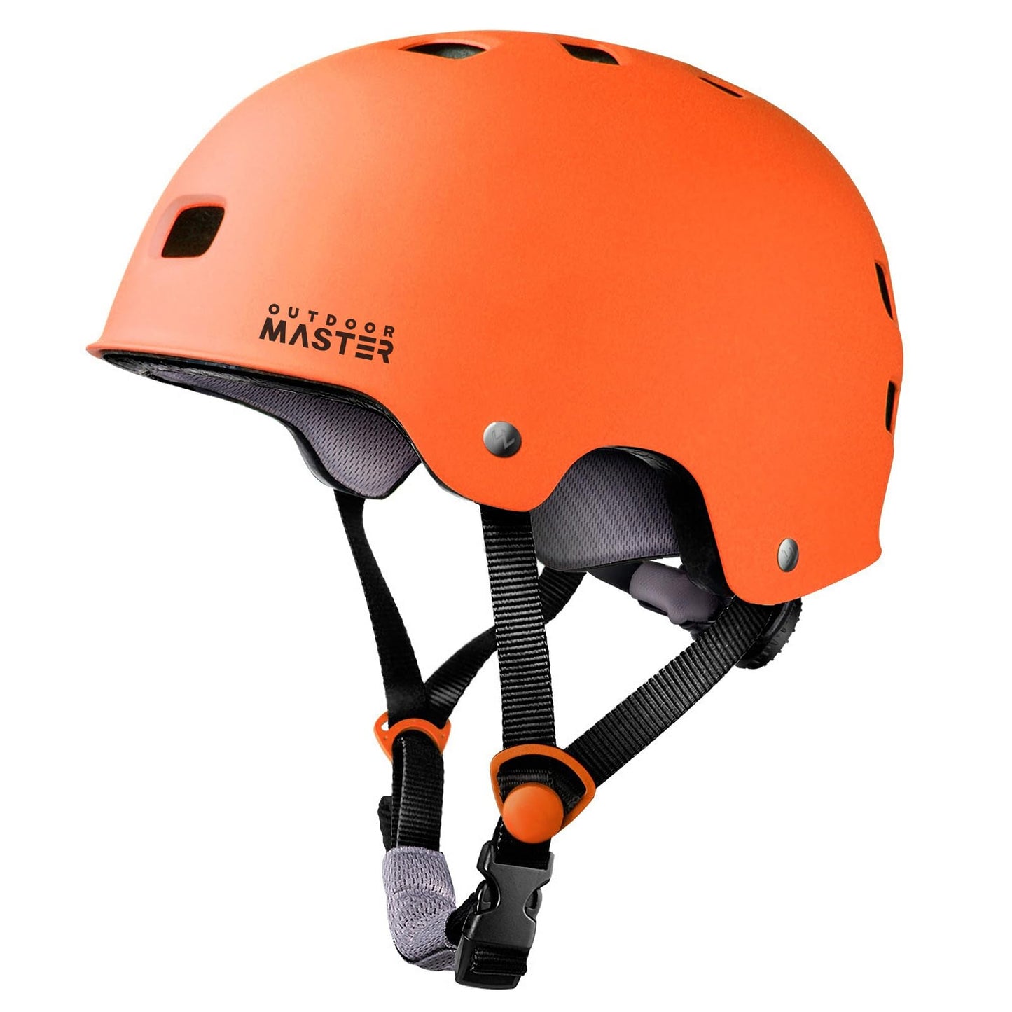 OutdoorMaster Skateboard Cycling Helmet - Two Removable Liners Ventilation Multi-Sport Scooter Roller Skate Inline Skating for Kids, Youth & Adults - XS - Orange