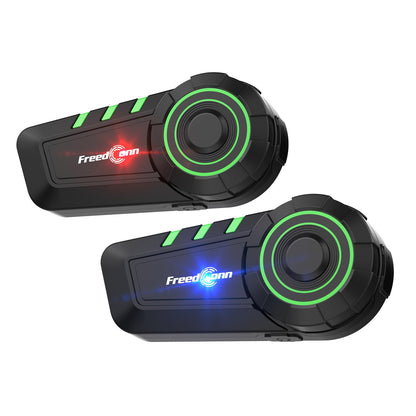 FreedConn Motorcycle Bluetooth Headset KY Bluetooth Helmet Intercom Motorcycle Communication Systems with CVC Noise Cancellation Stereo Music IP65 for Full/Half Face Helmet Basic Single People Use