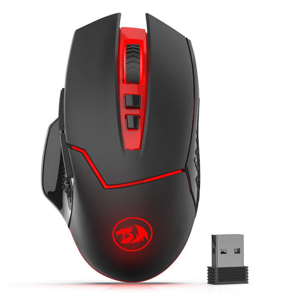 Redragon M690 PRO Wireless Gaming Mouse, 8000 DPI Wired/Wireless Gamer Mouse w/Rapid Fire Key, 8 Macro Buttons, Ergonomic Design for PC/Mac/Laptop, White