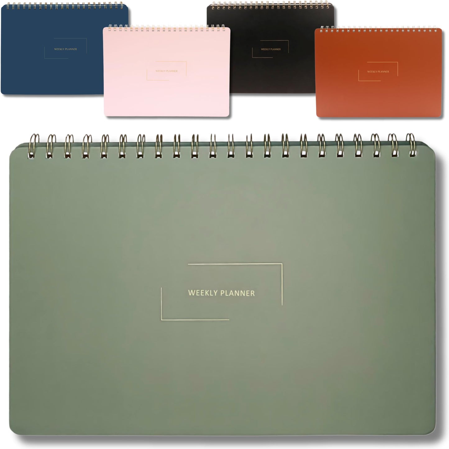 Merely Home Undated Weekly Planner | 8.25” x 11.75” Work To-Do Notebook | ADHD Academic Organizer | Multi-Layout | Men and Women Planner | College Supplies | Evergreen | Landscape Layout
