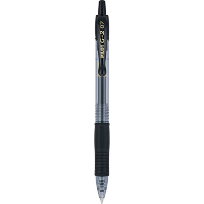 Pilot, G2 Premium Gel Roller Pens, Fine Point 0.7 mm, Black, Pack of 12 (Dozen Box)