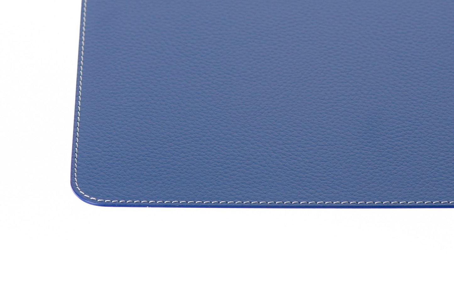 Nikalaz Set of 6 Placemats Made of Recycled Leather (18"x13", Blue)