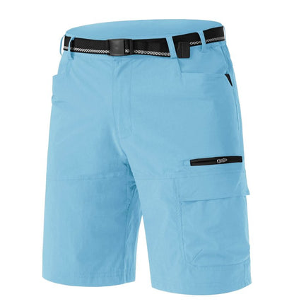 TACVASEN Mens 10" Hiking Shorts Golf Outdoor Lightweight Quick Dry Summer Casual Dress Fishing Shorts with Zipper Pockets Sky Blue 30