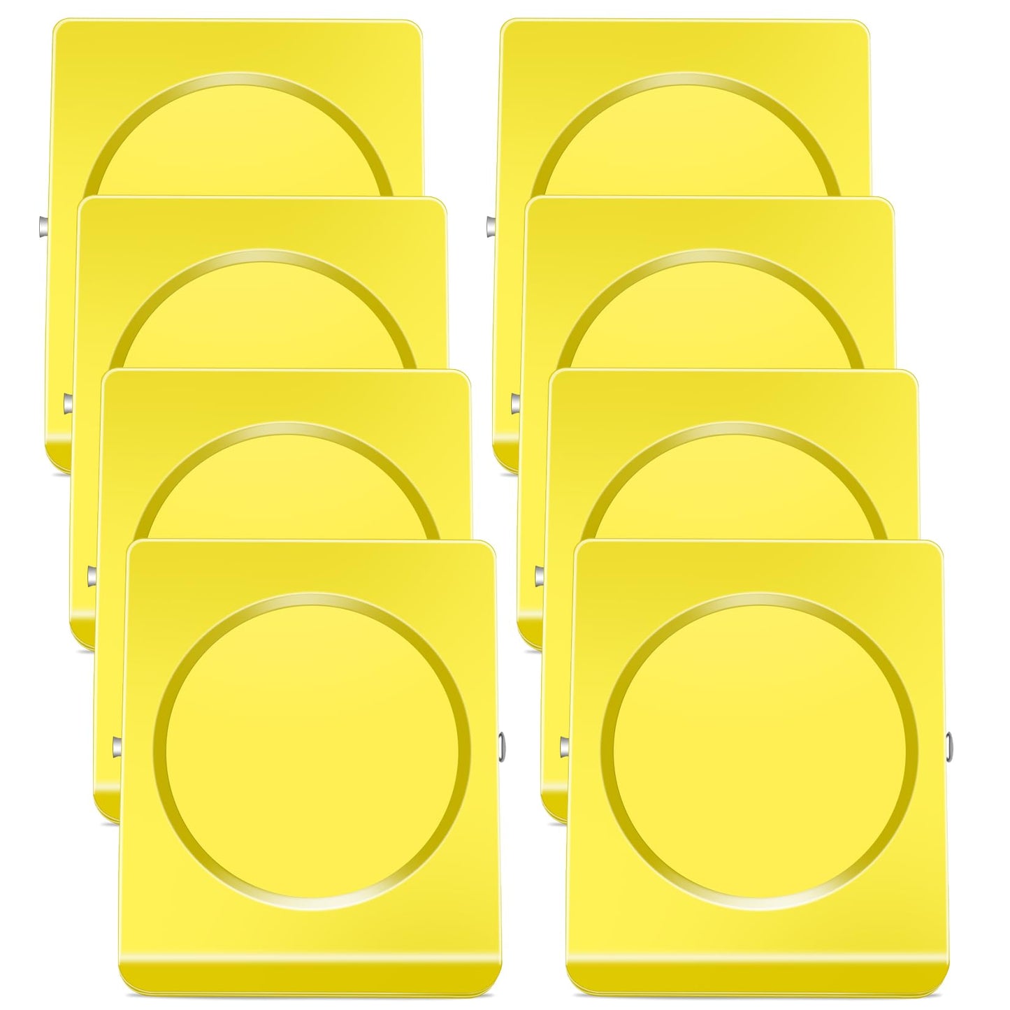 Grtard Strong Magnetic Clips, 2.2 Inch Extra Large Magnetic Clips Heavy Duty, 8Pack Magnet Clip for Fridge, Clip Magnets for Refrigerator, Whiteboard, Classroom, Kitchen, Office Organizer (Yellow)