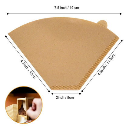 Coffee Filters #4, Coffee Filters 4 Cone Paper, Unbleached, Brown, 8-12 Cup, Number 4 Coffee Filter, 100 Count
