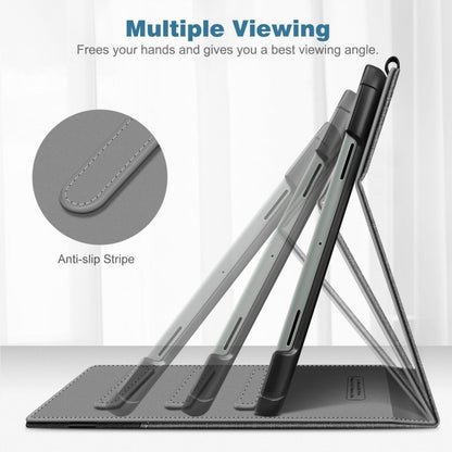 Fintie Case for Google Pixel Tablet 11 Inch 2023 Release, Multi-Angle Viewing Protective Stand Cover with Pocket & Pencil Holder Compatible with Charging Speaker Dock, Gray