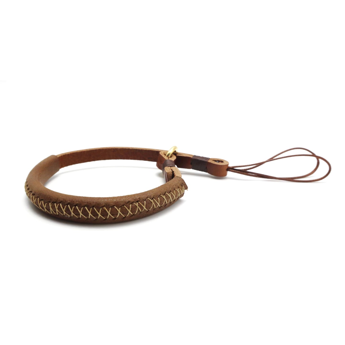 SNLxStudioz Leather Camera Wrist Strap - Handmade Top-Grain Hand Strap for Ricoh GR III/IIIx, Fuji X100VI/V, Sony RX100 VII - Thin Vintage Film Camera Cuff for Street Photography