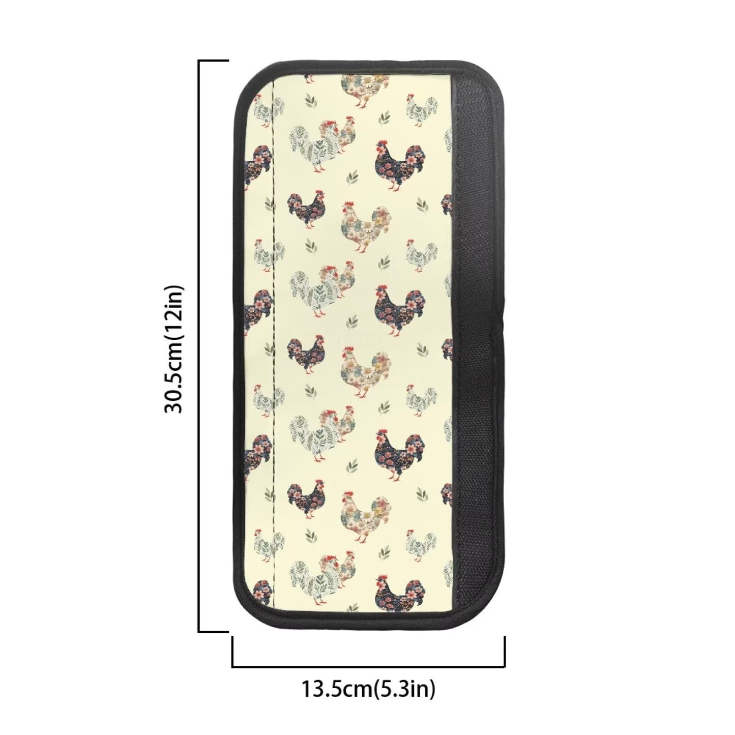 HUISEFOR Rooster Refrigerator Handle Covers Set of 4 Adjustable Fridge Microwave Dishwasher Door Cloth Protector Non-Slip Kitchen Appliance Handle Cover Gift for Friends