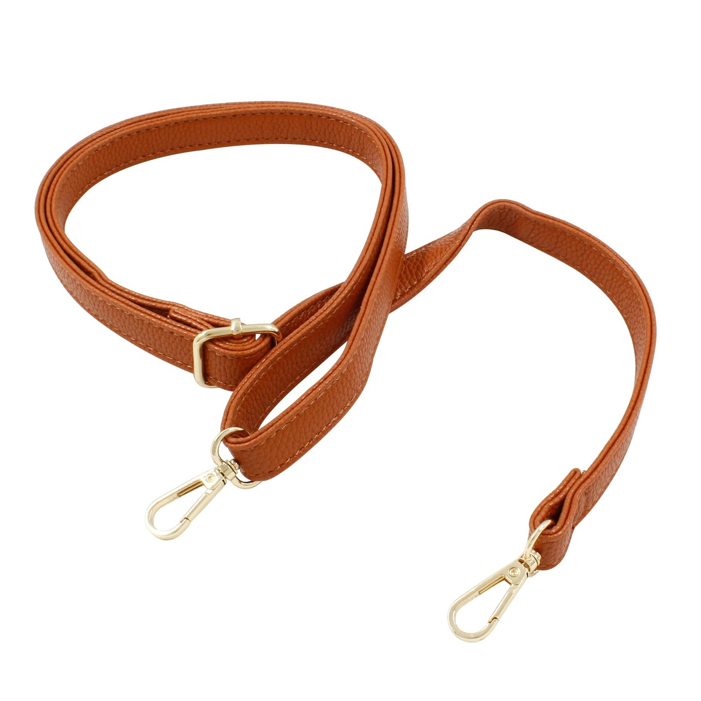 Litoexpe Brown Purse Straps Leather Straps, Bag Straps Replacement Crossbody Leather Adjustable Replacement Strap, 27-51 Inch