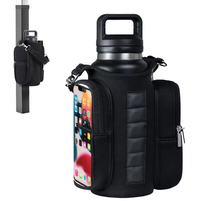 Magnetic Gym Bag for Men & Women - Water Bottle Holder, Crossbody Strap, Touchscreen Pocket & Creative Storage - Perfect for Gym, Running, Travel & Fitness Essentials