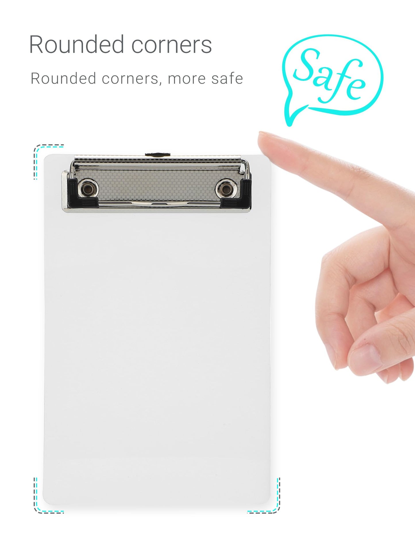 Mymazn Mini Clipboards, 4.7x7.3 Inch Portable Plastic Clipboards for Receipts & Orders, Ideal for Warehouse, Office, School & Outdoor Work (10-Pack)