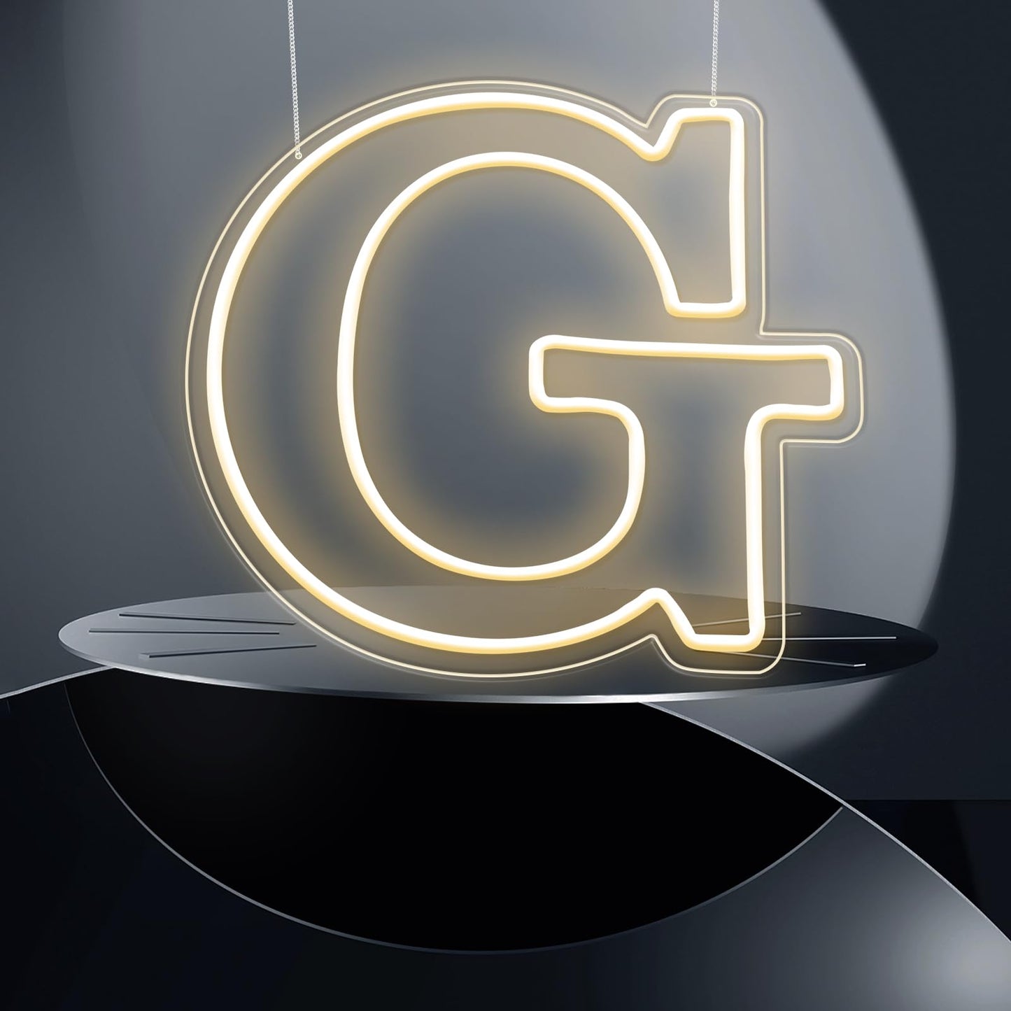 RumonZS Light Up Letters G LED Letters Lights Neon Sign 26 Alphabet 12"Decorative Lighted Alphabet for Wedding Party Birthday Bar Christmas Home Decor Letter Lights (Warm White)