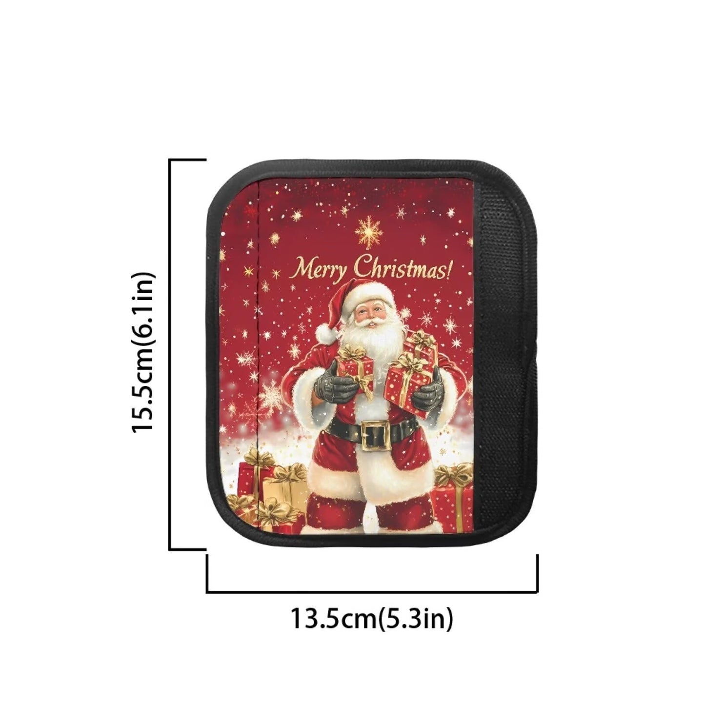 Mintulipy Xmas Refrigerator Door Handle Covers 4 PCS Christmas Santa Claus Protector Fridge Dishwasher Oven Keep Off Fingerprints Food Stain