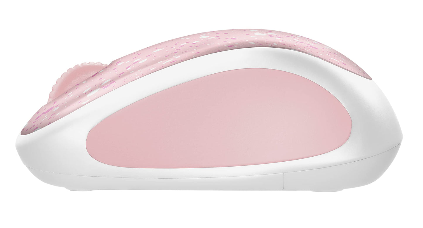 Logitech - Design Collection Limited Edition Wireless Compact Mouse with Colorful Designs - Golden Garden