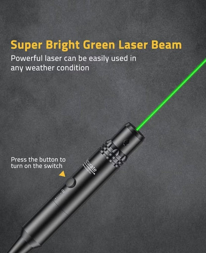 Professional Laser Bore Sight Kit - 32 Adapters for 0.17 to 12GA Calibers | Bright Laser with Button Switch for Hunting