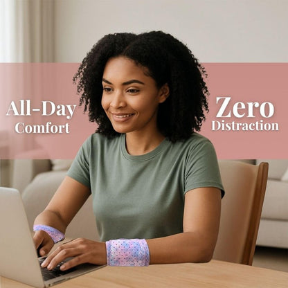 Carpal Tunnel Wrist Brace - Compression Support for Left & Right Hand | 2-Pack, Purple Tie Dye Print