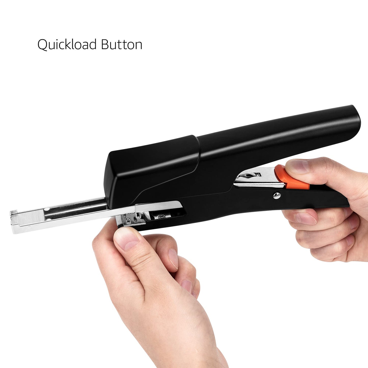 Amazon Basics Effortless Handheld Plier Stapler, 25 Sheet Capacity, Heavy Duty, Easy to Use, Black