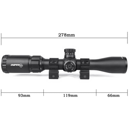 MT2-7X32CB Crossbow Scope 2-7X32 with Speed Ring 270-450 FPS for Crossbows Scopes for Hunting