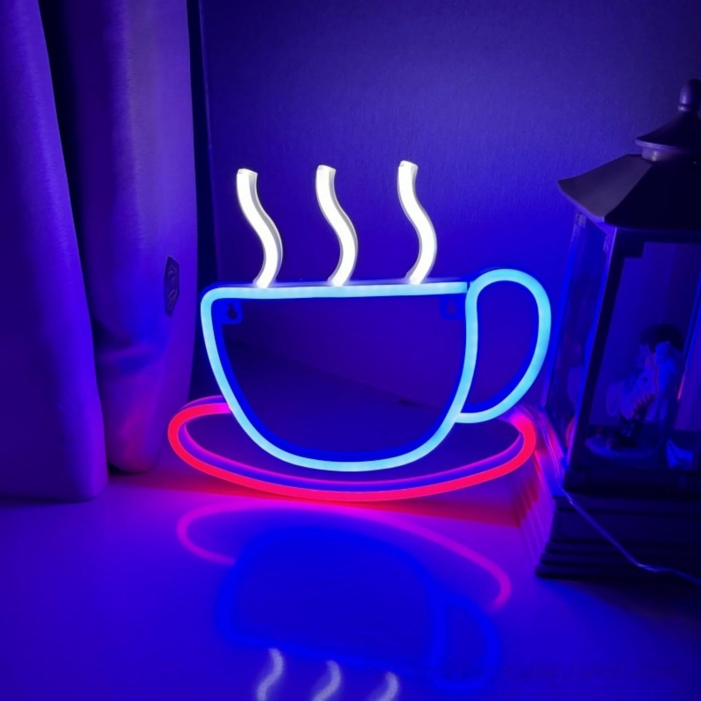 LED Neon Signs Assortment Strawberry Cat Paw Coffee Cup Whale Shapes Indoor Outdoor Decor Party Christmas Valentine's Day Bedroom Ambience
