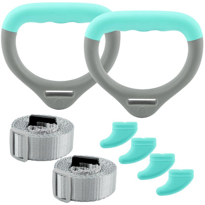 JIANWEI Gymnastics Rings for Kids Home Exercise, Fitness Children Trapeze Bar Pull Up Gym Rings Exercise Strength Training Equipment with Straps ＆ Adjustable Buckle Load-Bearing 40KG
