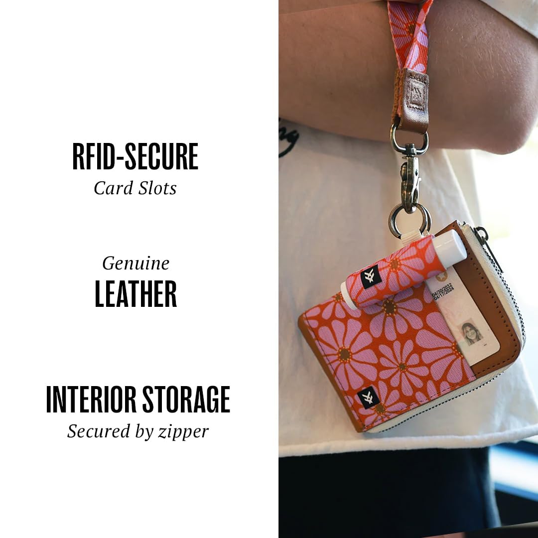 Thread Wallets RFID Blocking Leather Zip Wallet with Card Holder for Men and Women (Emmeline)
