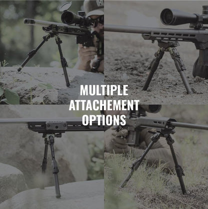 MDT Oryx Bipod - Lightweight Polymer, M-L Attachment, One-Handed Operation | High-Traction Feet, Quick Deploy