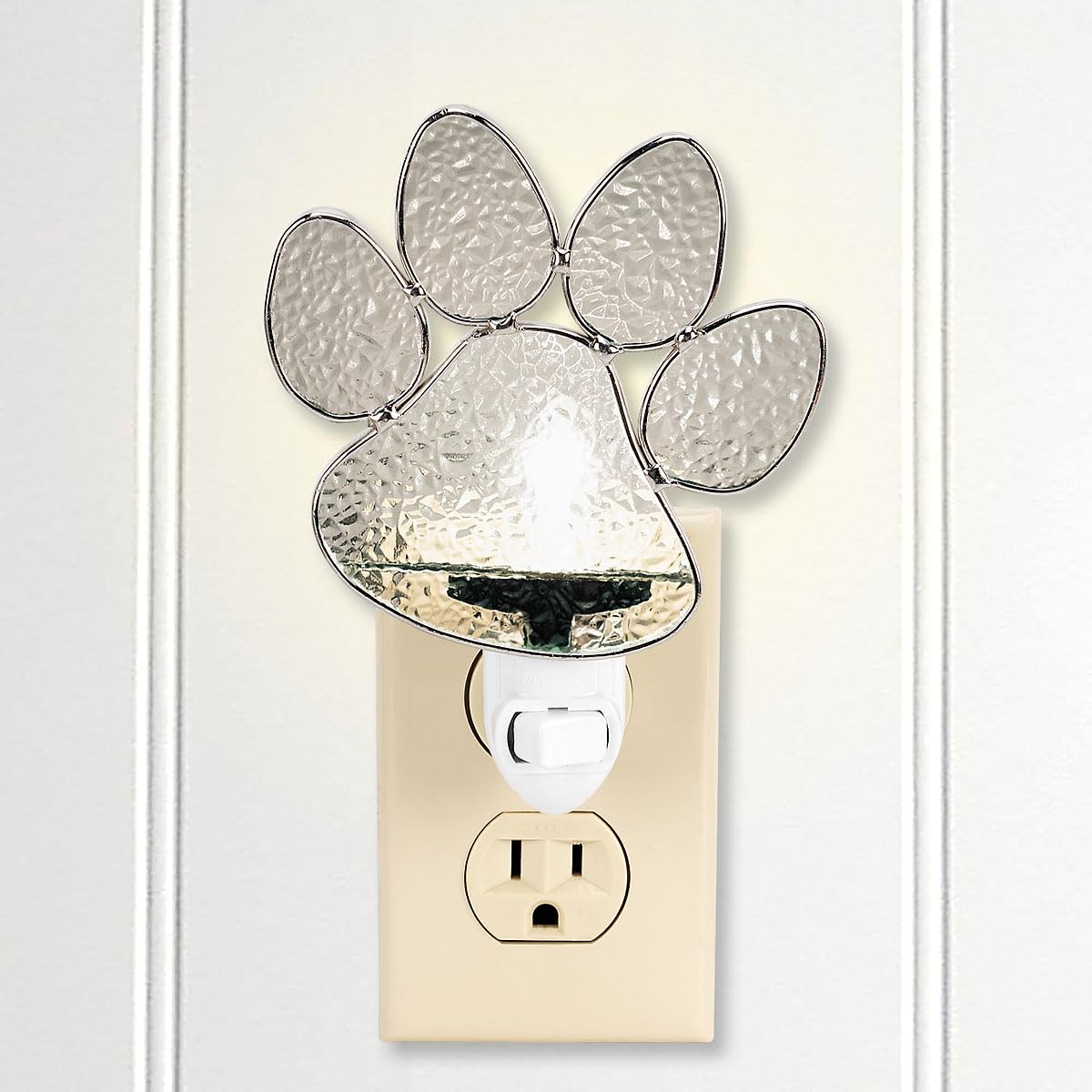 Current Pawprint Night Light- Decorative Plug Into Wall Nightlight, 4 1/4 x 4 1/4”, Great as a Gift or Home décor