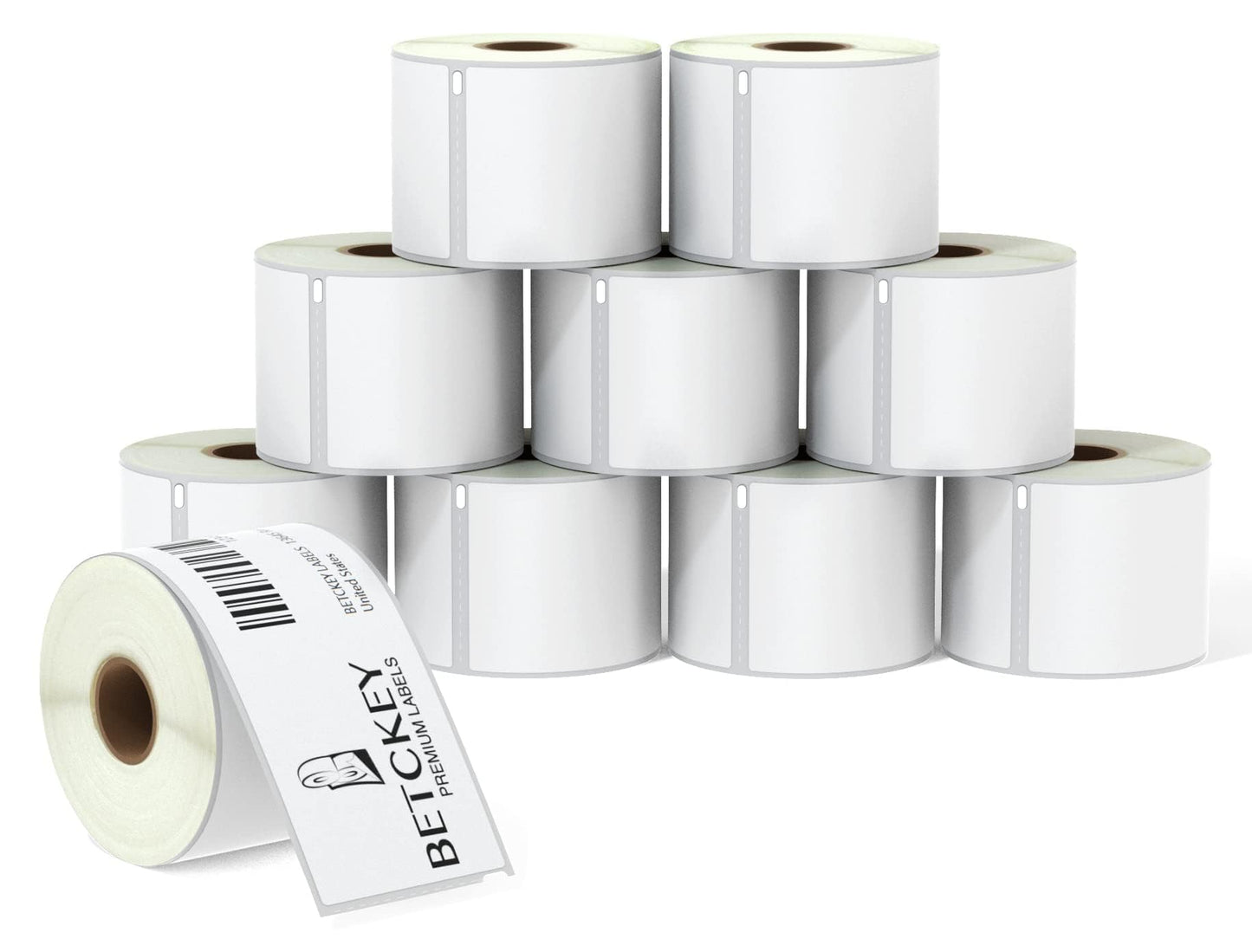 BETCKEY - Compatible DYMO 99019 (2-5/16" x 7-1/2") Large Lever Arch File Labels, Compatible with DYMO Labelwriter 450, 4XL, NOT Fit 550 & 5XL [10 Rolls/1500 Labels]