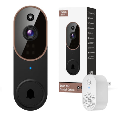 Orbitell Wireless Wi-Fi Video Doorbell Camera with Two Way Audio, AI Motion Detection, Night Vision and Cloud Storage, 2.4G Wi-Fi only