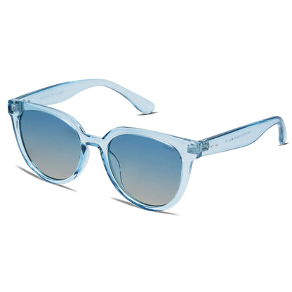 SOJOS Trendy Cat Eye Round Polarized Sunglasses for Women Fashion UV Protection Sunnies Sunglasses SJ2175