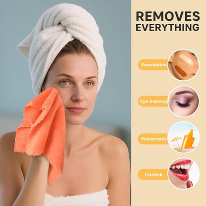 Microfiber Face Cloth Reusable Makeup Remover Facial Cleansing Towel Ultra Soft